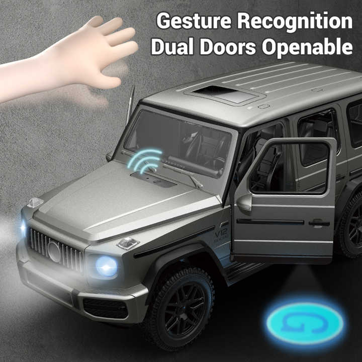 New 2.4G Electric Off-road Simulation Induction Remote Control Car Light Music Gesture Induction Toy RC Car