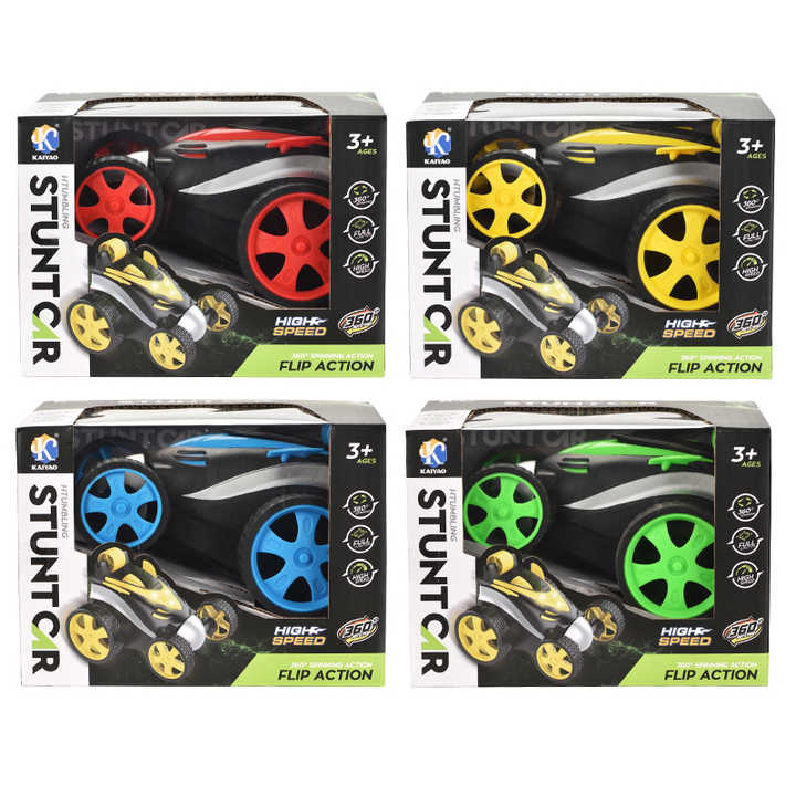 4WD Drift Stunt Car Double-sided Roll Electric 306 Rolling RC Car with LED Light