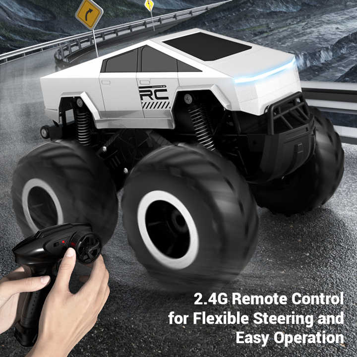2025 New Product RC 1:14 Amphibious Car Model High-speed Off-road Car T Esla Amphibious Waterproof Vehicle Boy Racing RC Toy