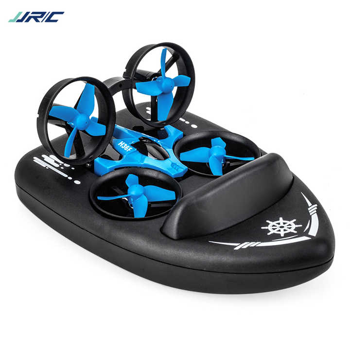 1/20 2.4G 3 in 1 RC Vehicle Flying Drone Land Driving Boat Quadcopter Model Toys JJRC Terzetto
