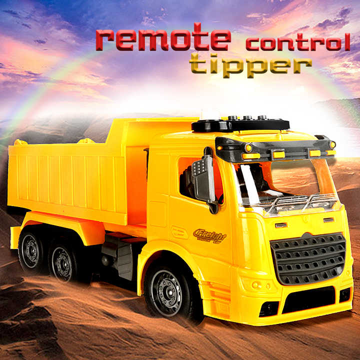 2 4ghz 1:14 4WD Remote Control Engineering Vehicle Car with Headlights