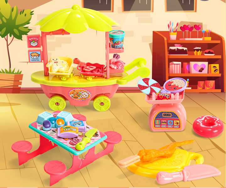 Pretend Play Children Kitchen Wares Play House Toy Cooking Tableware Cookware Dress-up Kitchen Toys