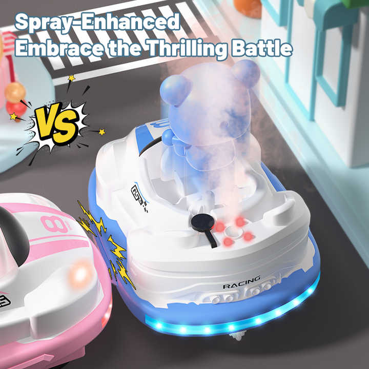 2pcs Player RC Bumper Cars Toys Fun Versus Game Remote Control Crash Vehicle Toy Kids Novelty Radio Control Battle Car Boys Toy