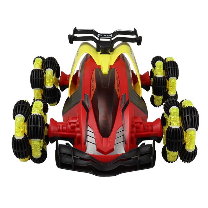2 4G 360 Degree Rotating Waterproof Stunt Rock Crawler Truck RC Spray Remote Control Car Toy