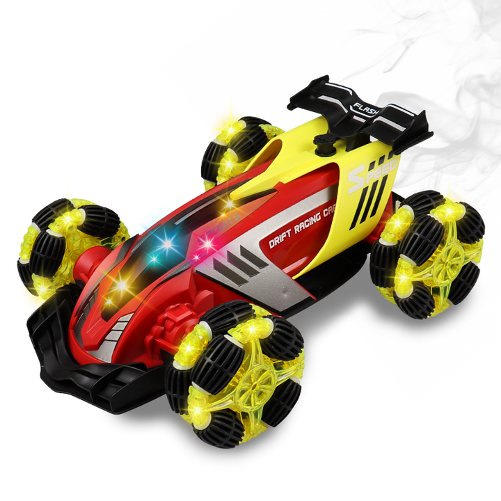 2 4G 360 Degree Rotating Waterproof Stunt Rock Crawler Truck RC Spray Remote Control Car Toy