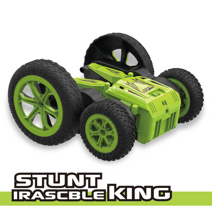 RC Stunt Car Toy, Remote Control Car with 2 Sided 360 Rotation 2 4ghz 4WD Off Stunt RC Car