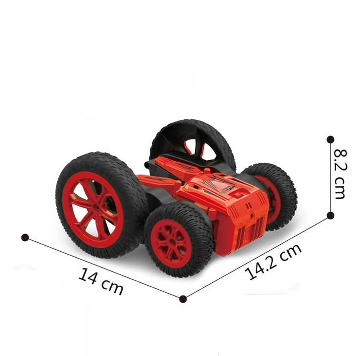 RC Stunt Car Toy, Remote Control Car with 2 Sided 360 Rotation 2 4ghz 4WD Off Stunt RC Car