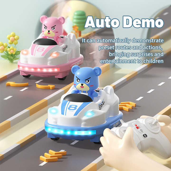 2pcs Player RC Bumper Cars Toys Fun Versus Game Remote Control Crash Vehicle Toy Kids Novelty Radio Control Battle Car Boys Toy