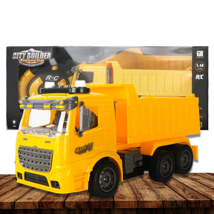 2 4ghz 1:14 4WD Remote Control Engineering Vehicle Car with Headlights
