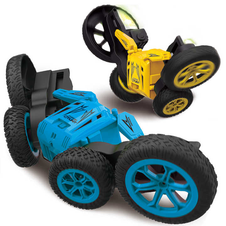 RC Stunt Car Toy, Remote Control Car with 2 Sided 360 Rotation 2 4ghz 4WD Off Stunt RC Car