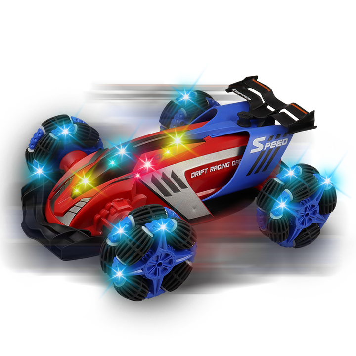 2 4G 360 Degree Rotating Waterproof Stunt Rock Crawler Truck RC Spray Remote Control Car Toy