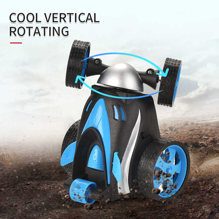 4WD Drift Stunt Car Double-sided Roll Electric 306 Rolling RC Car with LED Light