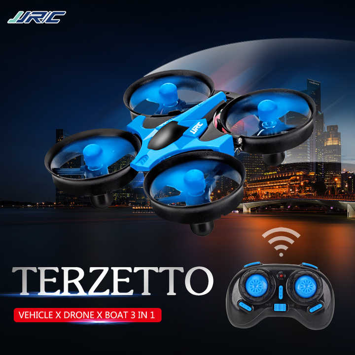 1/20 2.4G 3 in 1 RC Vehicle Flying Drone Land Driving Boat Quadcopter Model Toys JJRC Terzetto