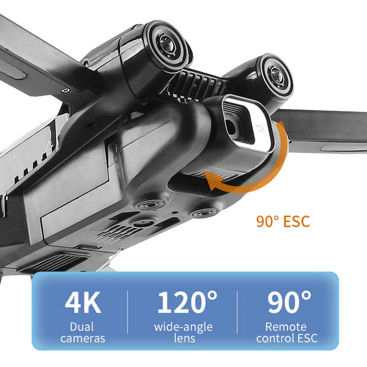4K Dual Cameras AEE Mini Drone Foldable Altitude Hold Quadcopter Drones Dron Carbon Flip Camera Drone