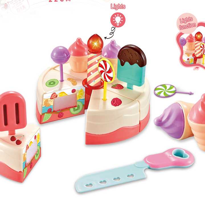 Kitchen Toy Play Suit Girl Children Set Plastic Material Origin Type Abs Place Model Large to Cook Vegetable Cart