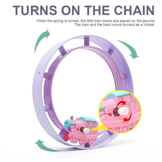Wholesale Train Track Plastic Wind up Toy Car Toys