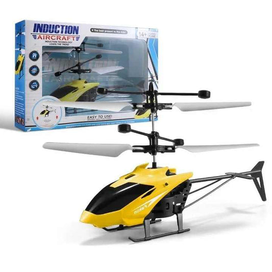 Remote Control Plane Induction Suspension Two-way Helicopter Is Crash Resistant, Play Resistant and Rechargeable with Light