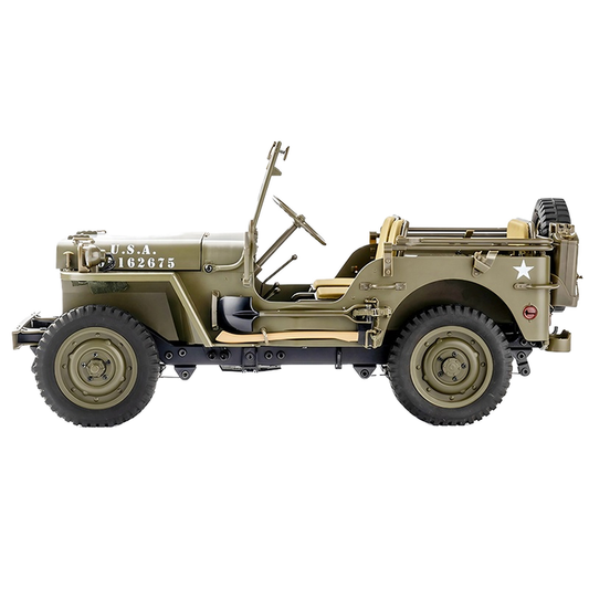 Kaidiwei 1:10 Military RC Car Willis Jeep Off-Road Assault Chariot Unisex Toy for Kids Made Plastic With LED Lights