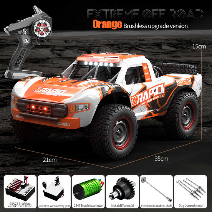 4WD RC Cars 2.4G Radio Remote Control Car Brushless Machine Off-Road Control Trucks Boys Toys for Children Racing