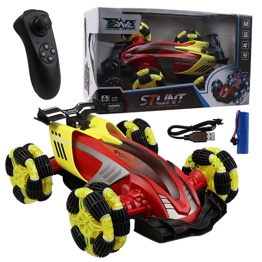 2 4G 360 Degree Rotating Waterproof Stunt Rock Crawler Truck RC Spray Remote Control Car Toy