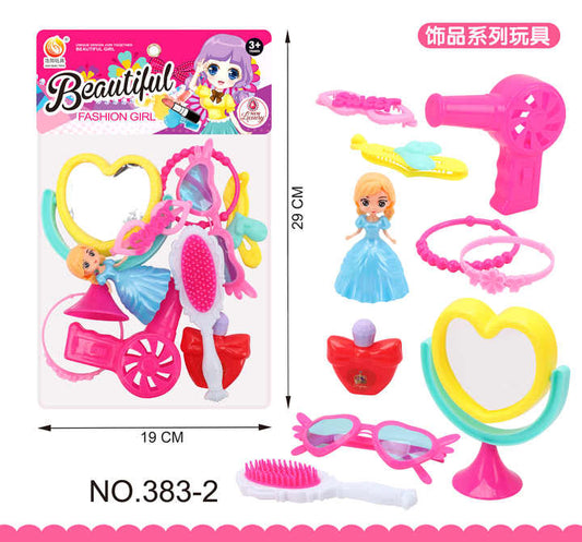 Handbag Girls Toy Promotion Pretend Role Play Makeup Kit Accessories Playing Game Dressing Handbag Princess Beauty Toy