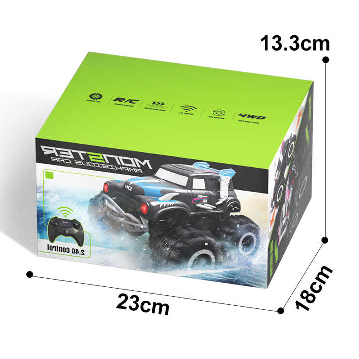 JJRC-Q189 Large Tire Cross-country Monster RC Cars Amphibious 360 Degree Stunt Car