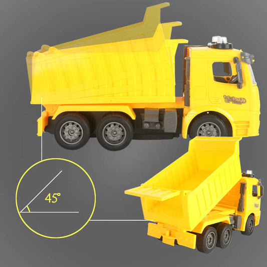 2 4ghz 1:14 4WD Remote Control Engineering Vehicle Car with Headlights