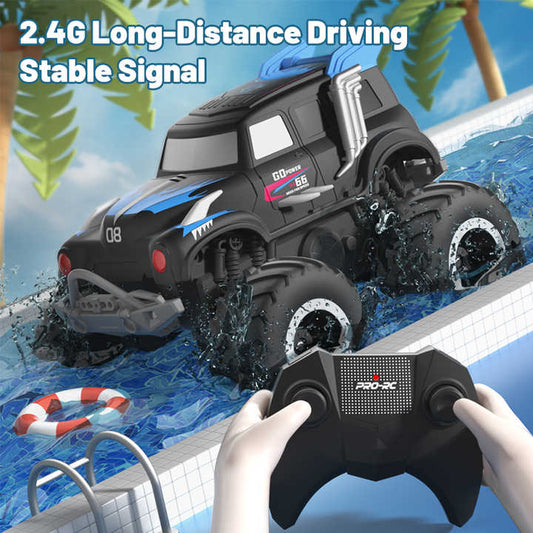JJRC-Q189 Large Tire Cross-country Monster RC Cars Amphibious 360 Degree Stunt Car