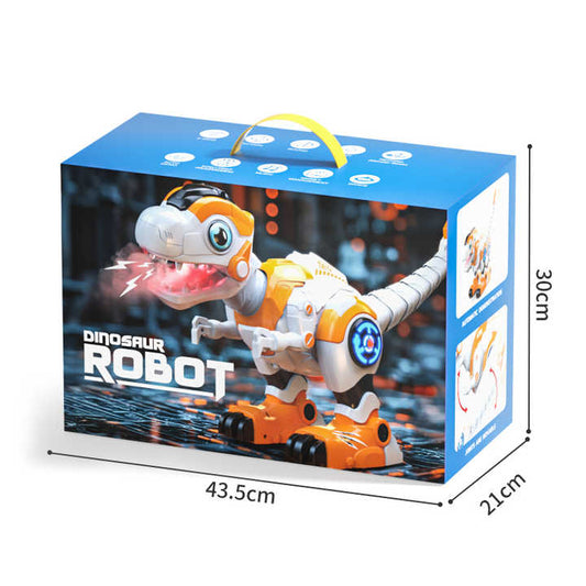 Large Multi-Functional Spray Remote Control Dinosaur Robot Programming Story Telling Dancing Singing Realistic Dinosaur Roar Toy