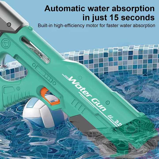 Electric Continuous Discharge Water Gun Summer Outdoor Remote Handheld Portable Plastic Toy Water Gun 3 Years or Older