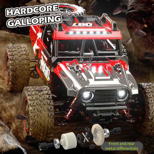 Boys Toys 1/14 48km/h speed car 15-20min Play Time RC Big Wheel Short Pickup Truck Four-wheel Cross-country RC Racing Car