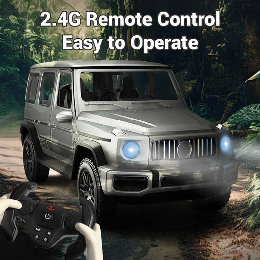 New 2.4G Electric Off-road Simulation Induction Remote Control Car Light Music Gesture Induction Toy RC Car