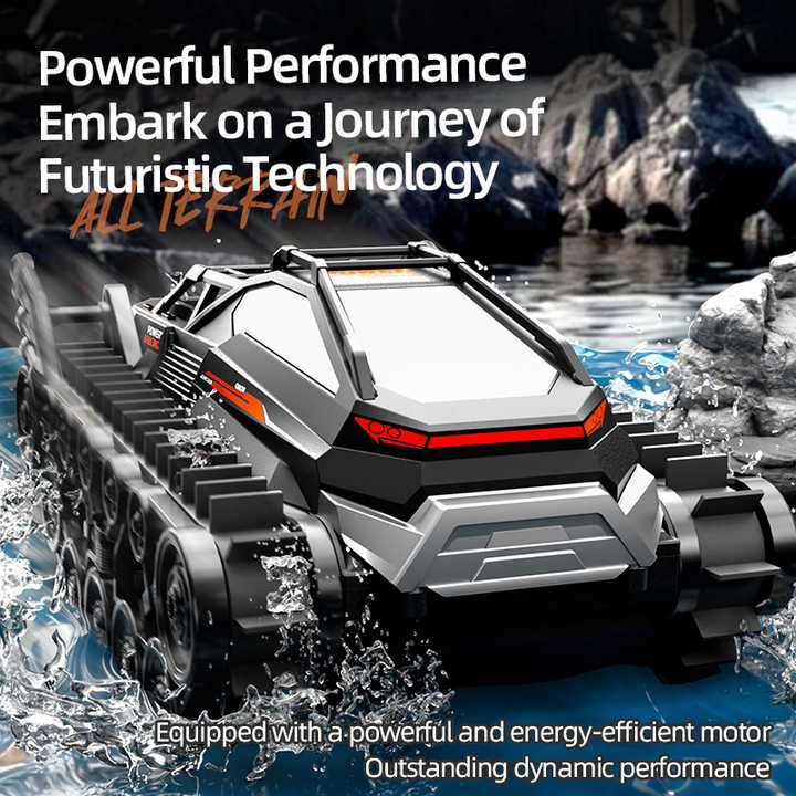 2025 New RC Car Toy Crawler Terrain Armoured RC Vehicle Cool Amphibious Toy Vehicle Rc Race Car Child Gifts